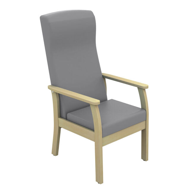 Sunflower Atlas High-Back Arm Chair with Drop Arms - Vinyl Upholstery - 