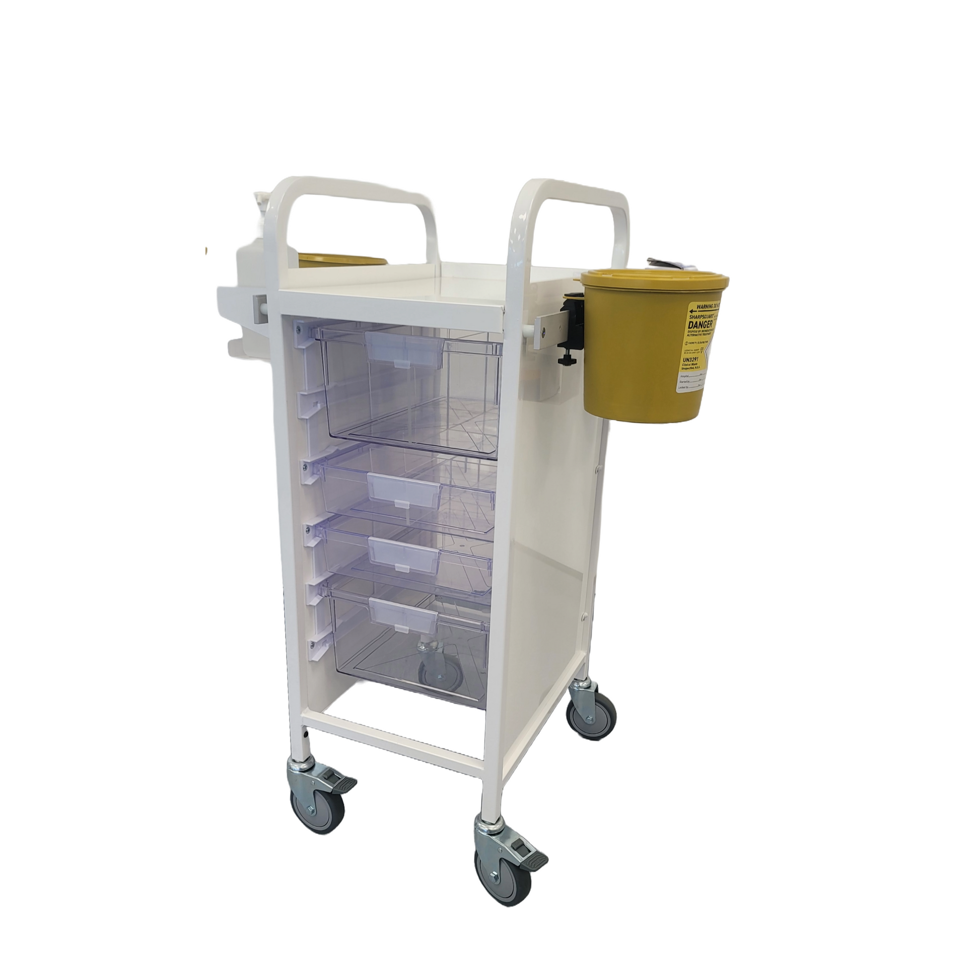Vaccination Trolley Vista - Clear Trays - 