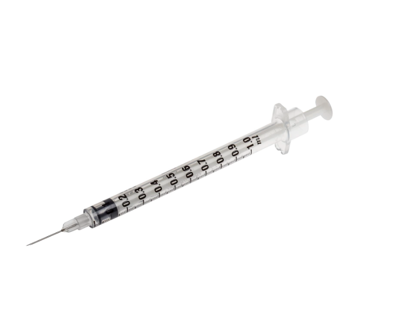 BD Plastipak™ 1 ml Syringe With 26G x 1/2" Needle (12.7mm) - Box of 100 - 