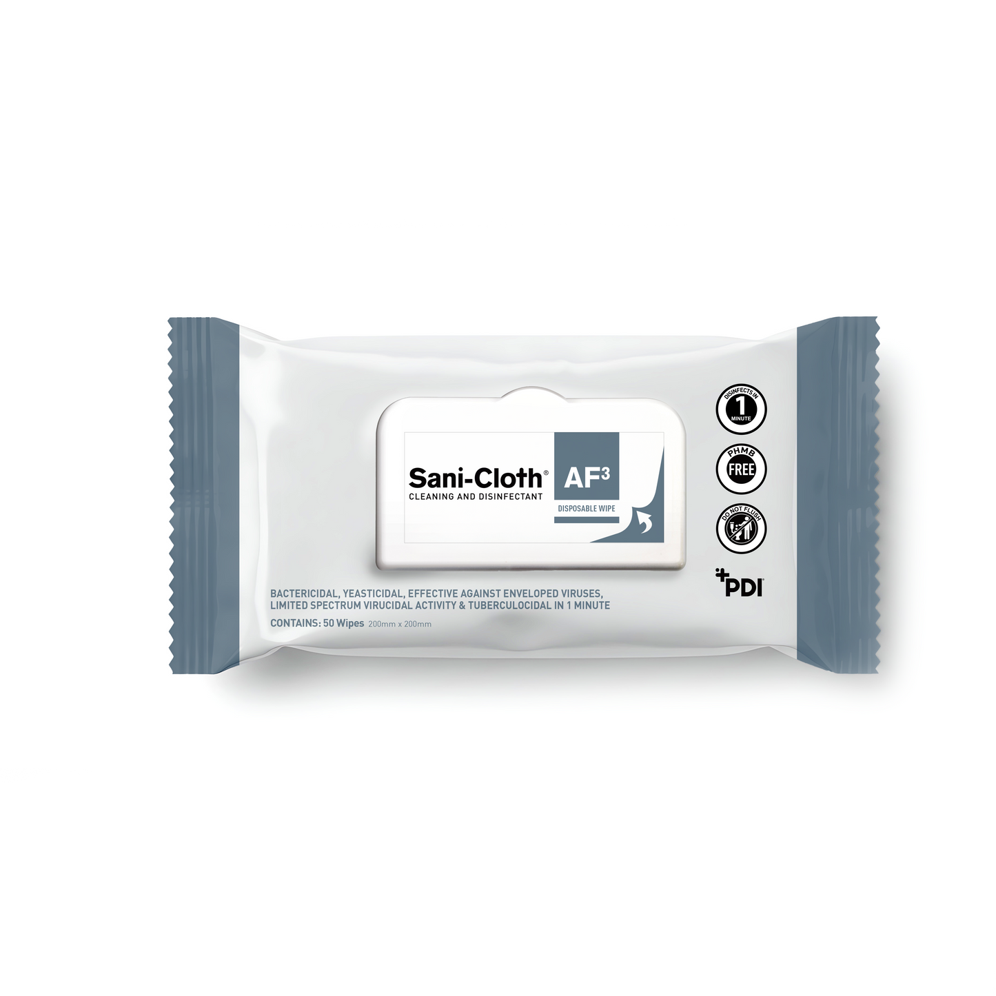 PDI Sani Cloth AF³ Disinfectant Wipes - Pack of 50