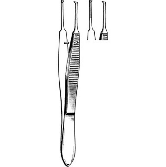 Graefe iris Forceps 1:2 Teeth 0.5mm - Straight 7cm - 