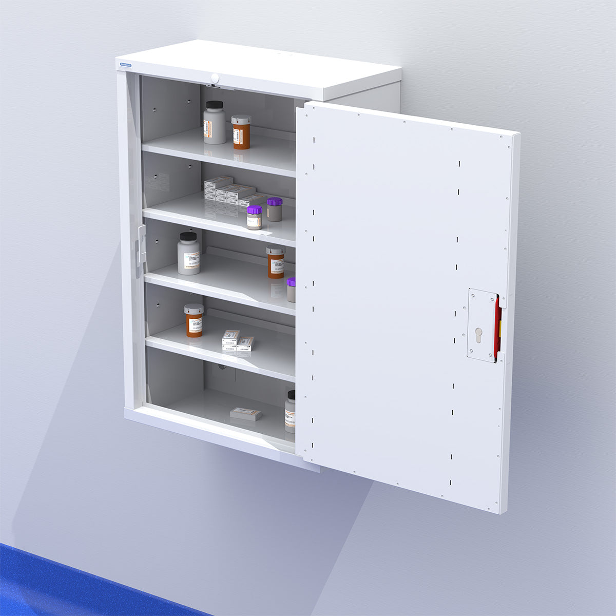 Mdf Drug Counter Racks Locking Controlled Drug Cabinet - Wall Mountable – Medisave UK