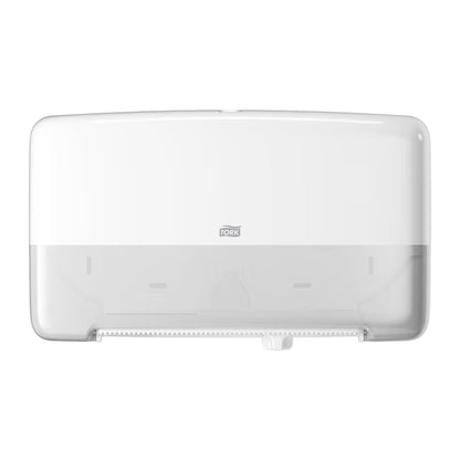 Tork Twin Mini Jumbo Toilet Roll Dispenser White T2 - Each - 