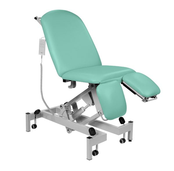Sunflower Fusion Electric Height Split Foot Section Treatment Chair - Fixed Seat, Gas Assist Head - 