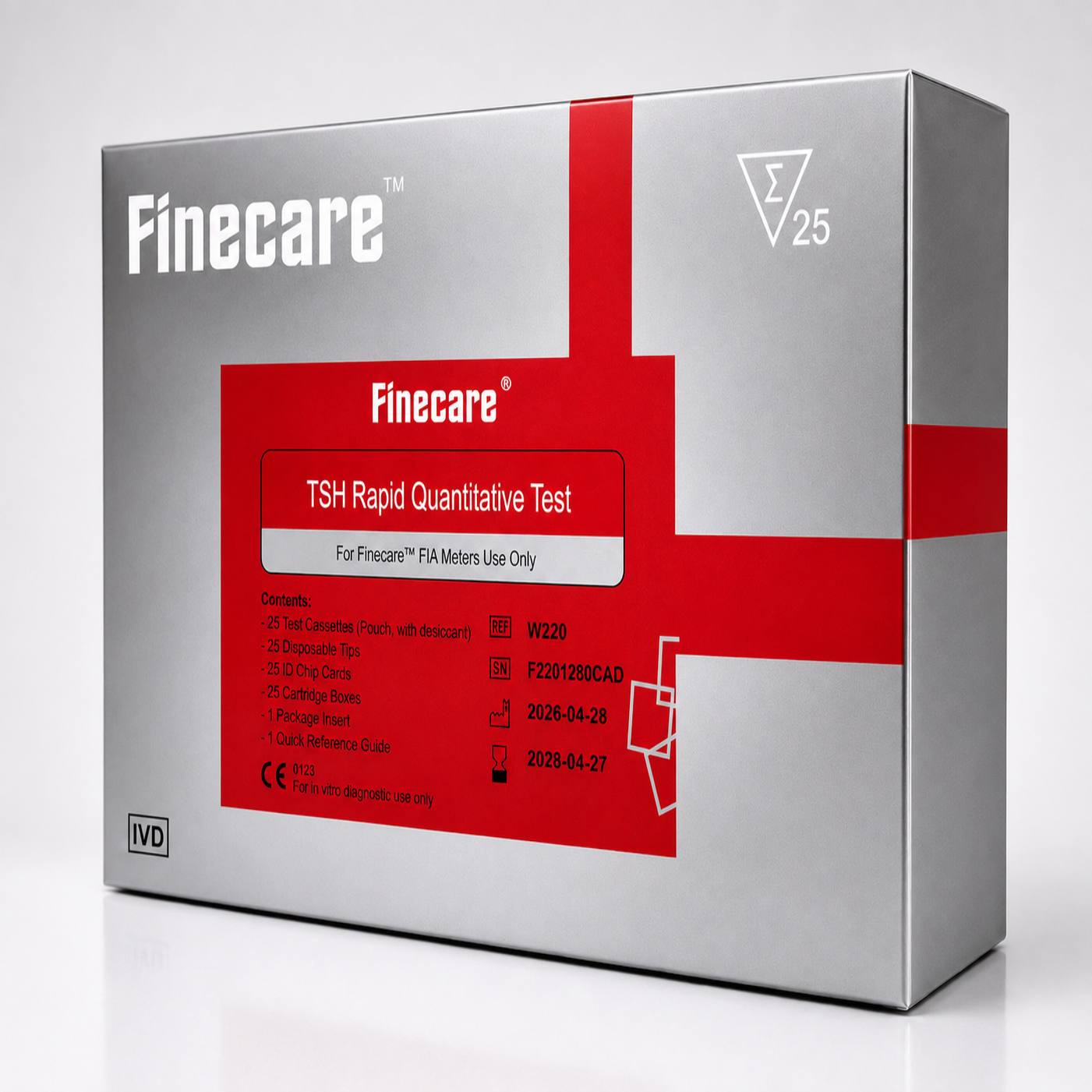 Finecare TSH Rapid Qunatitative Test - Pack of 25