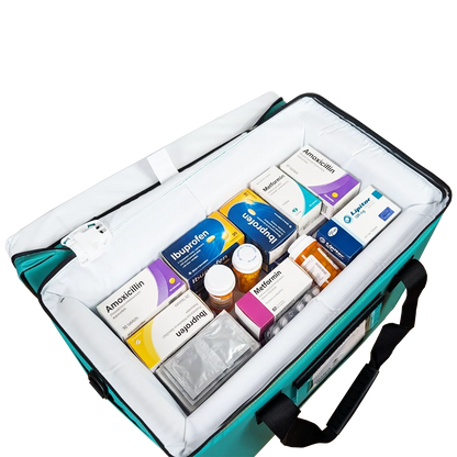 Insulated Pharmacy Bag 460mm x 305mm x 255mm - Green