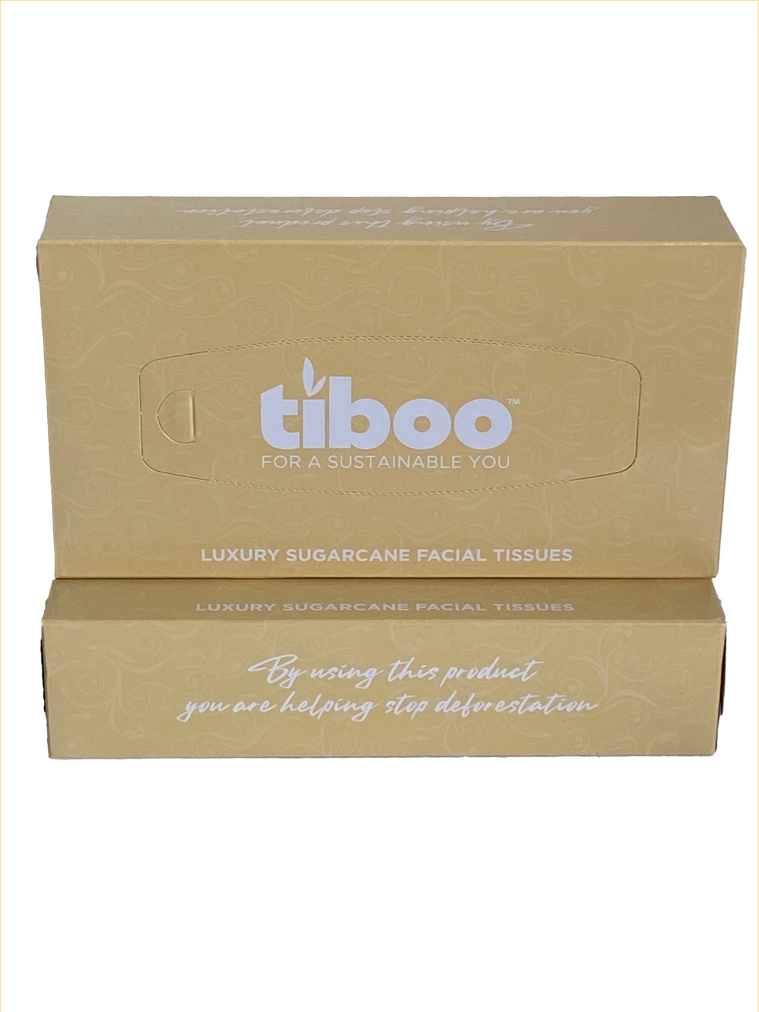 Tiboo Sugarcane Luxury “White” Facial Tissues 2ply (Case of 36 ...