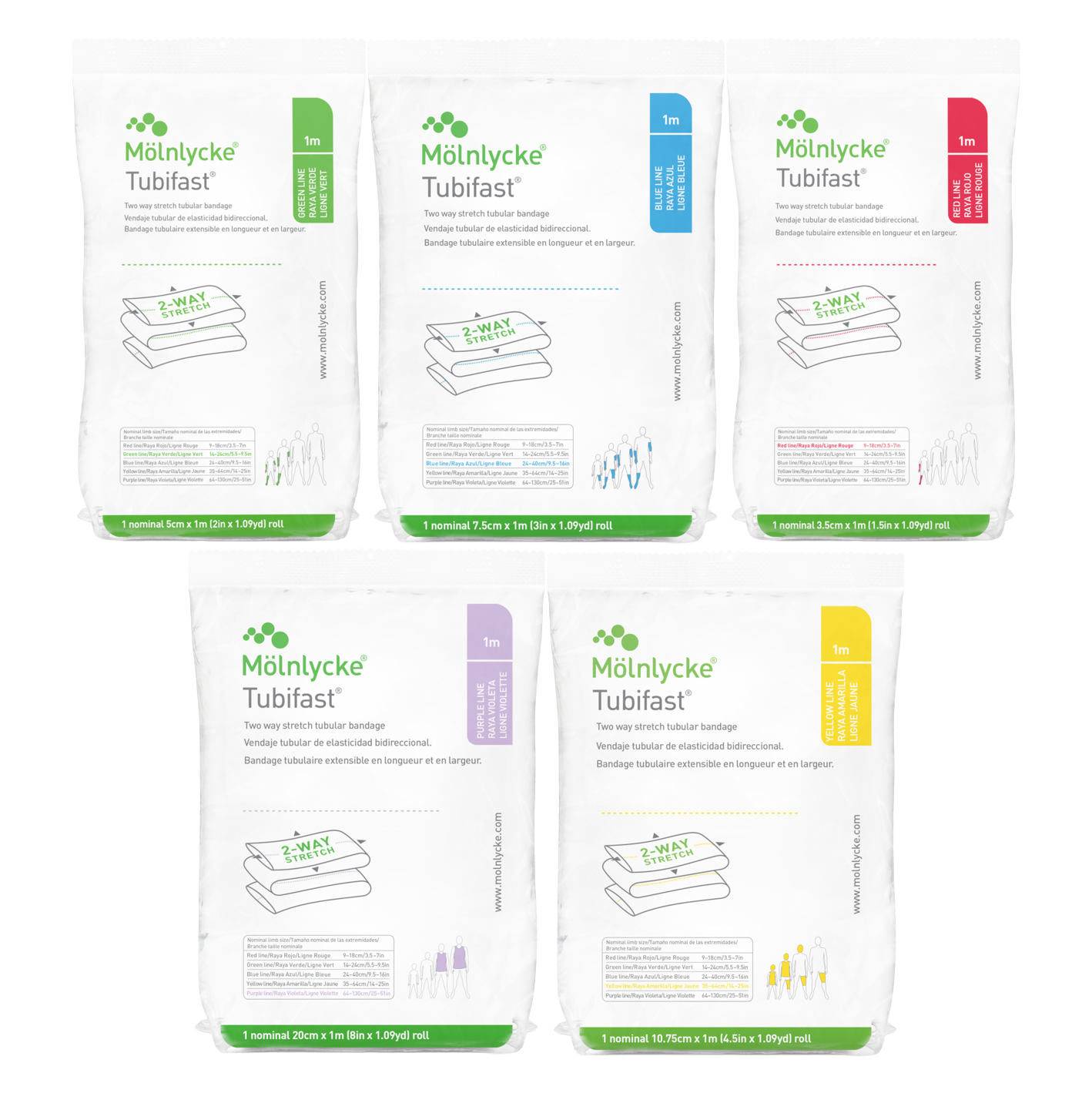 Tubifast® Two Way Stretch Tubular Bandage - 1 Meter