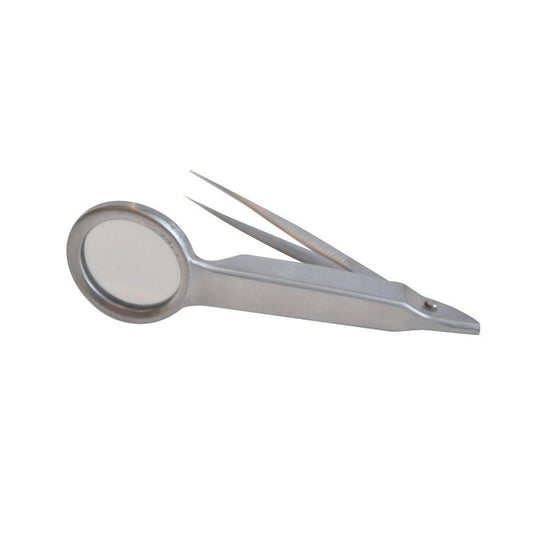 Tweezers with magnifier - Crest Medical