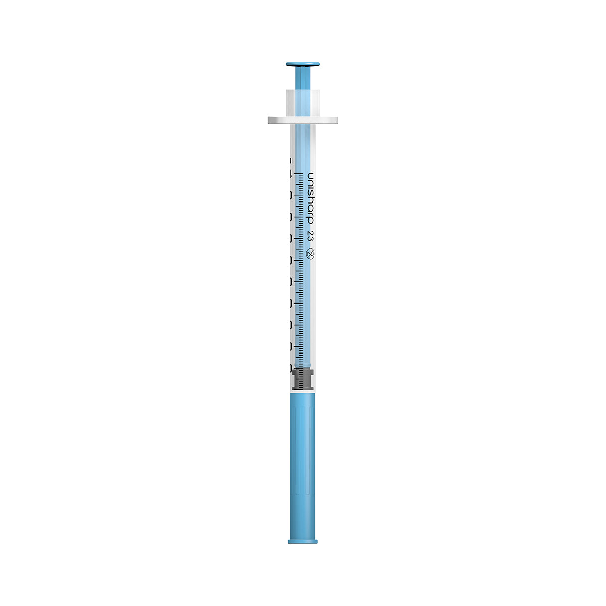 Unisharp 1mL Syringe with 23G 25mm (1 inch) fixed needle x 100