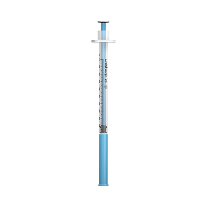 Unisharp 1mL Syringe with 23G 25mm (1 inch) fixed needle x 100
