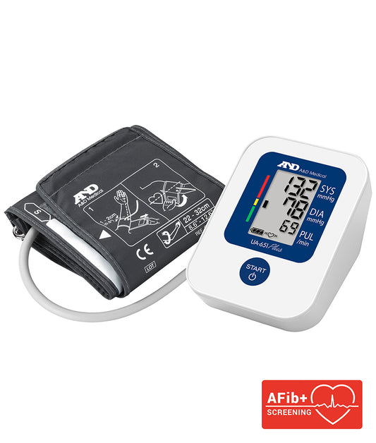 A&D Medical UA-651 Upper Arm Blood Pressure Monitor with AFIB Screening