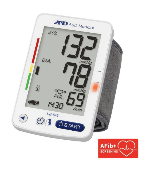 A&D Medical UB-543 Wrist Blood Pressure Monitor - 