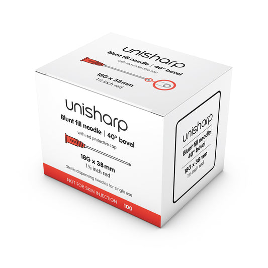 Unisharp 18G 1½ inch (38mm) Blunt Needle - 