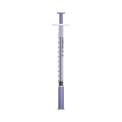 Unisharp 1ml Fixed 27G 0.5" Violet  x 100 - 