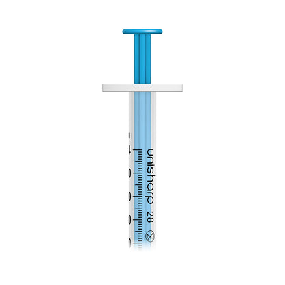 Unisharp 1ml Fixed 28G Green x 100 - 