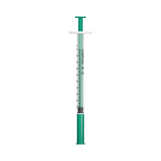 Unisharp 1ml Fixed 28G Orange x 100 - 