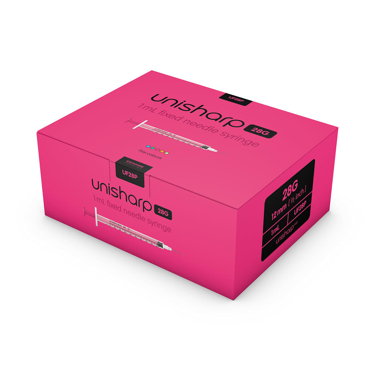 Unisharp 1ml Fixed 28G Mint x 100 - 