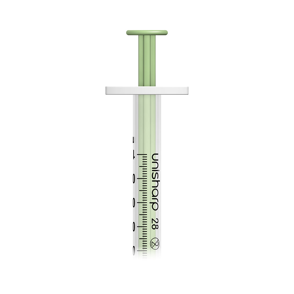 Unisharp 1ml Fixed 28G Mint x 100