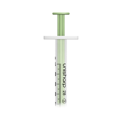 Unisharp 1ml Fixed 28G Mint x 100