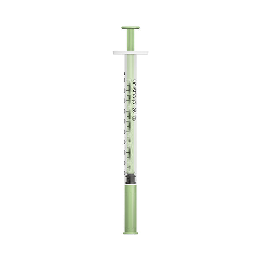 Unisharp 1ml Fixed 28G Mint x 100