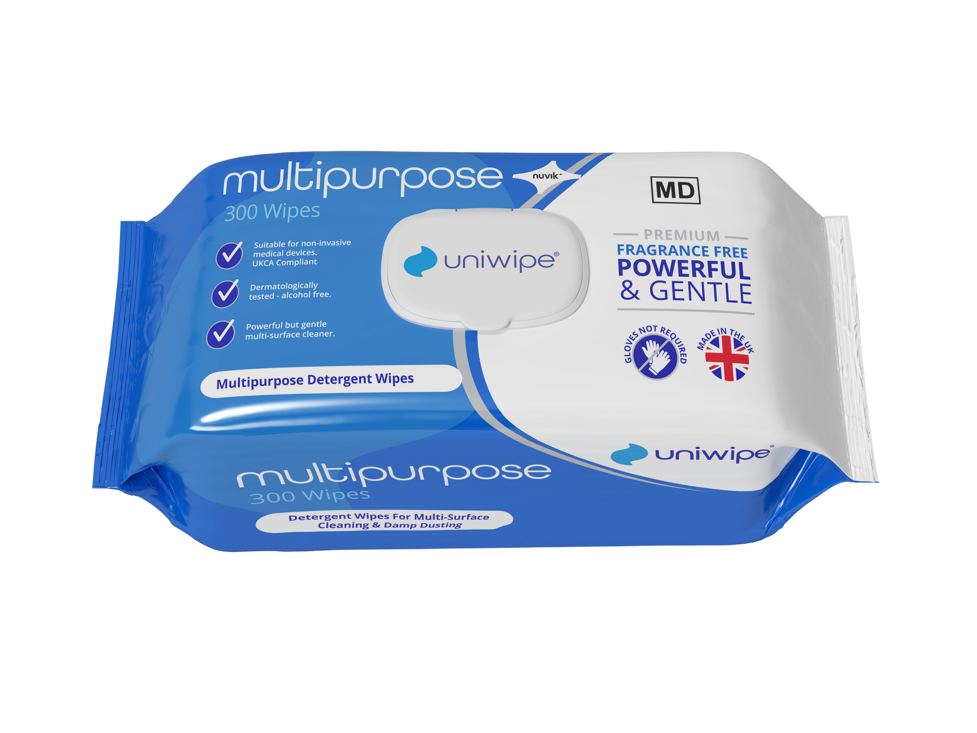 Uniwipe Multipurpose Multi Surface Detergent Wipe -  300 pack - 
