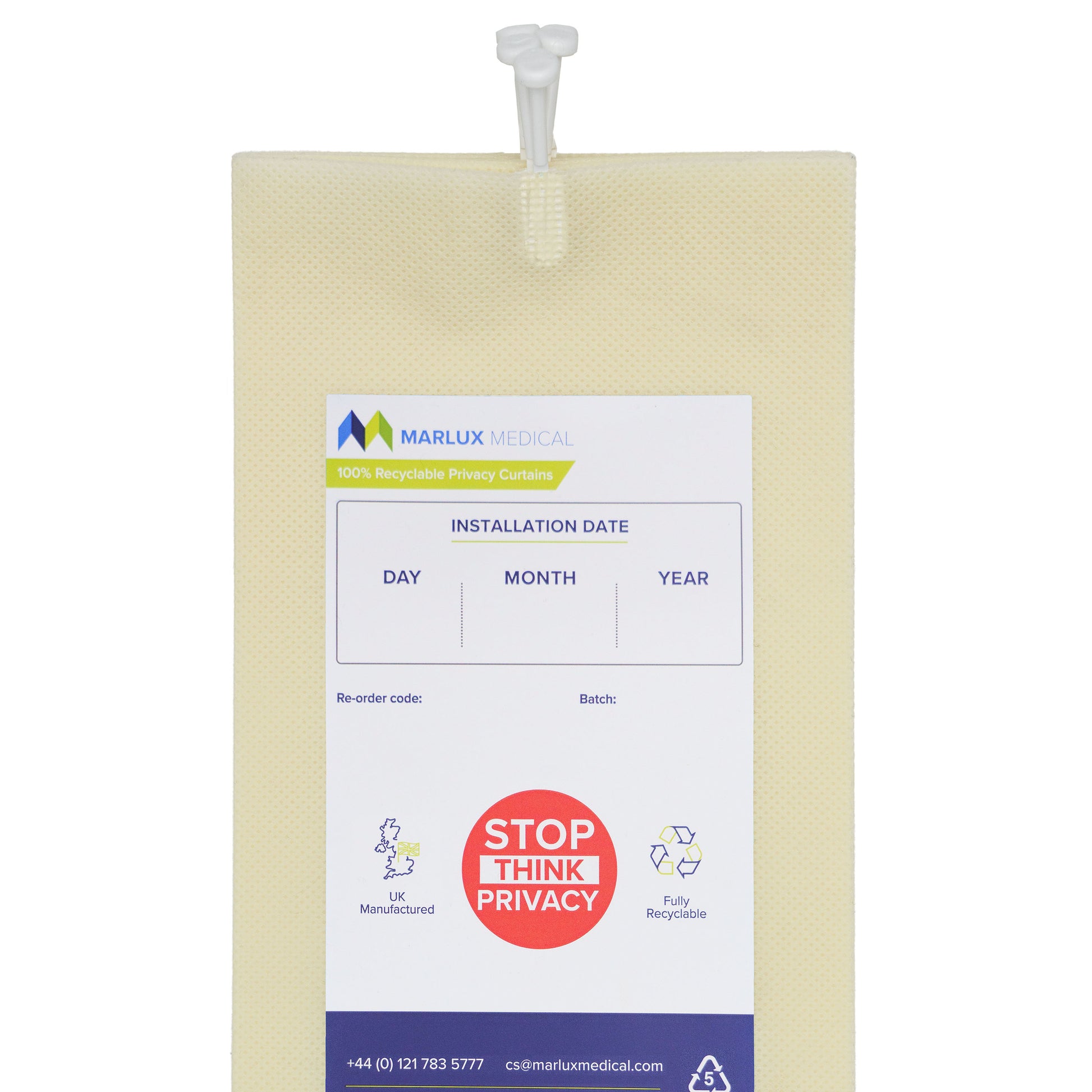 Marlux 7.2M x 1.95M Uni-Glide Anti-Bac Curtains - 