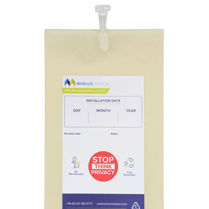 Marlux 1.8M x 1.95M Uni-Glide Anti-Bac Curtains - 