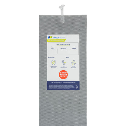 Marlux Medical Antimicrobial Treated Cubicle Curtain - 2400mm x 1950mm - Dove Grey - Case of 24 - 