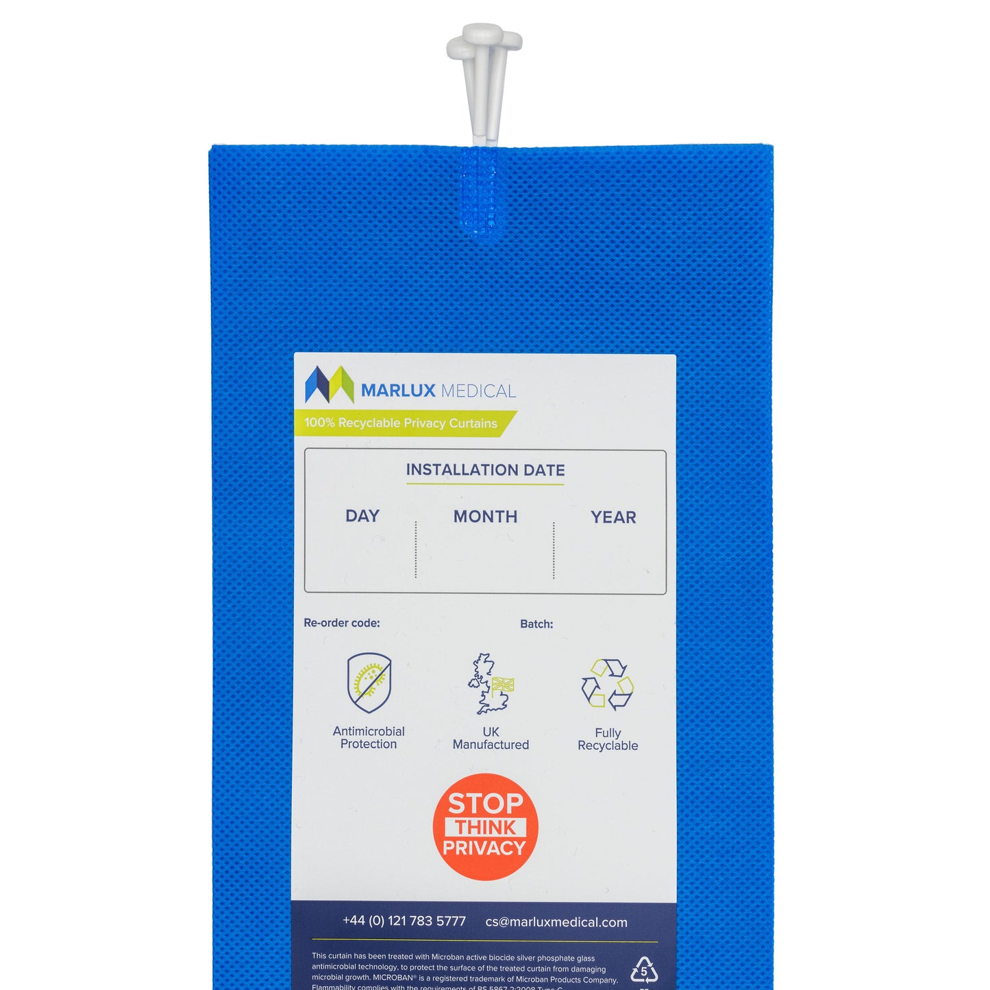 Marlux 7.2M x 1.95M Uni-Glide Anti-Bac Curtains - 