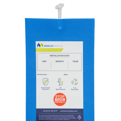 Marlux 1.8M x 1.95M Uni-Glide Anti-Bac Curtains - 