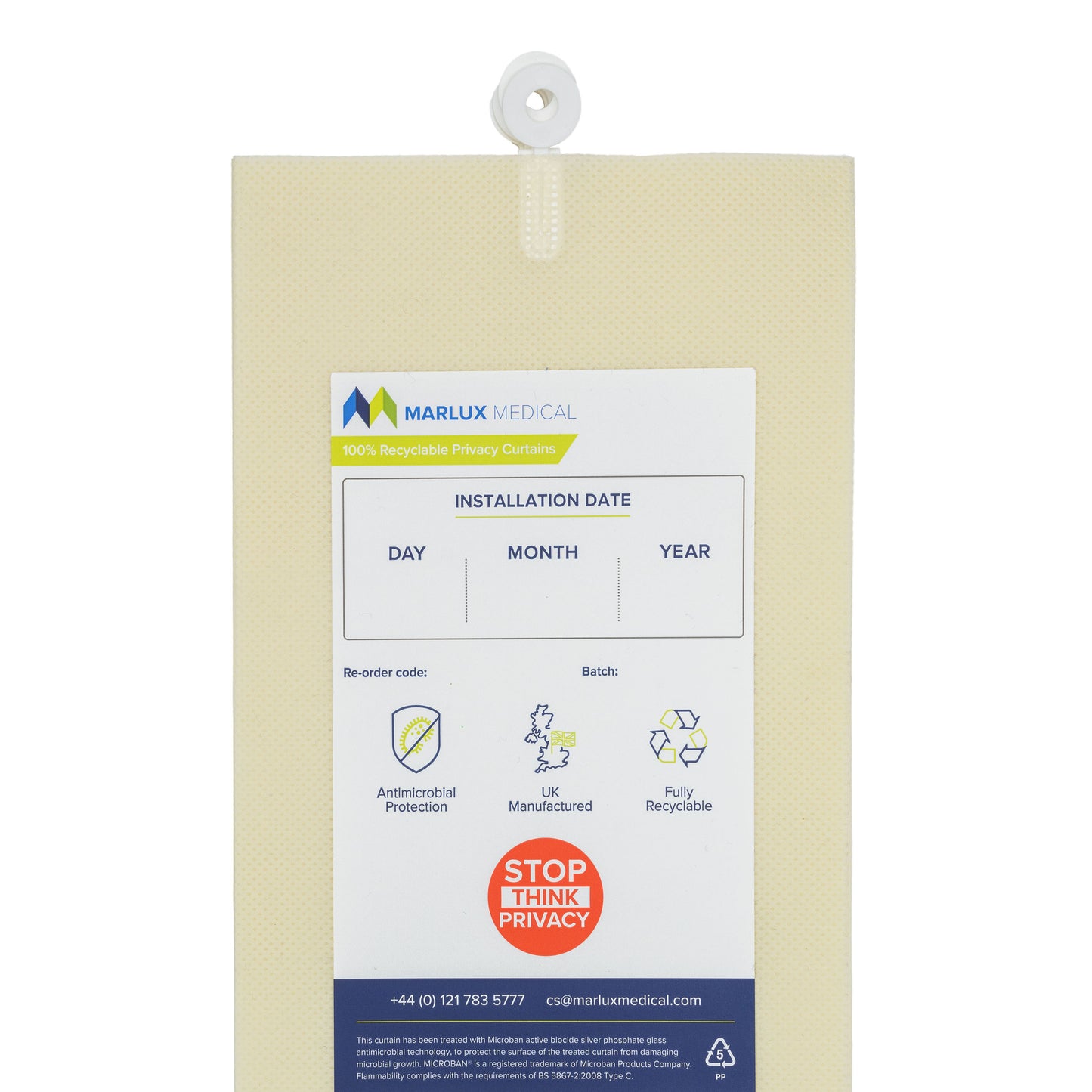 Marlux™ 4.2M x 1.95M Universal Anti-Bac Curtains - Single - 