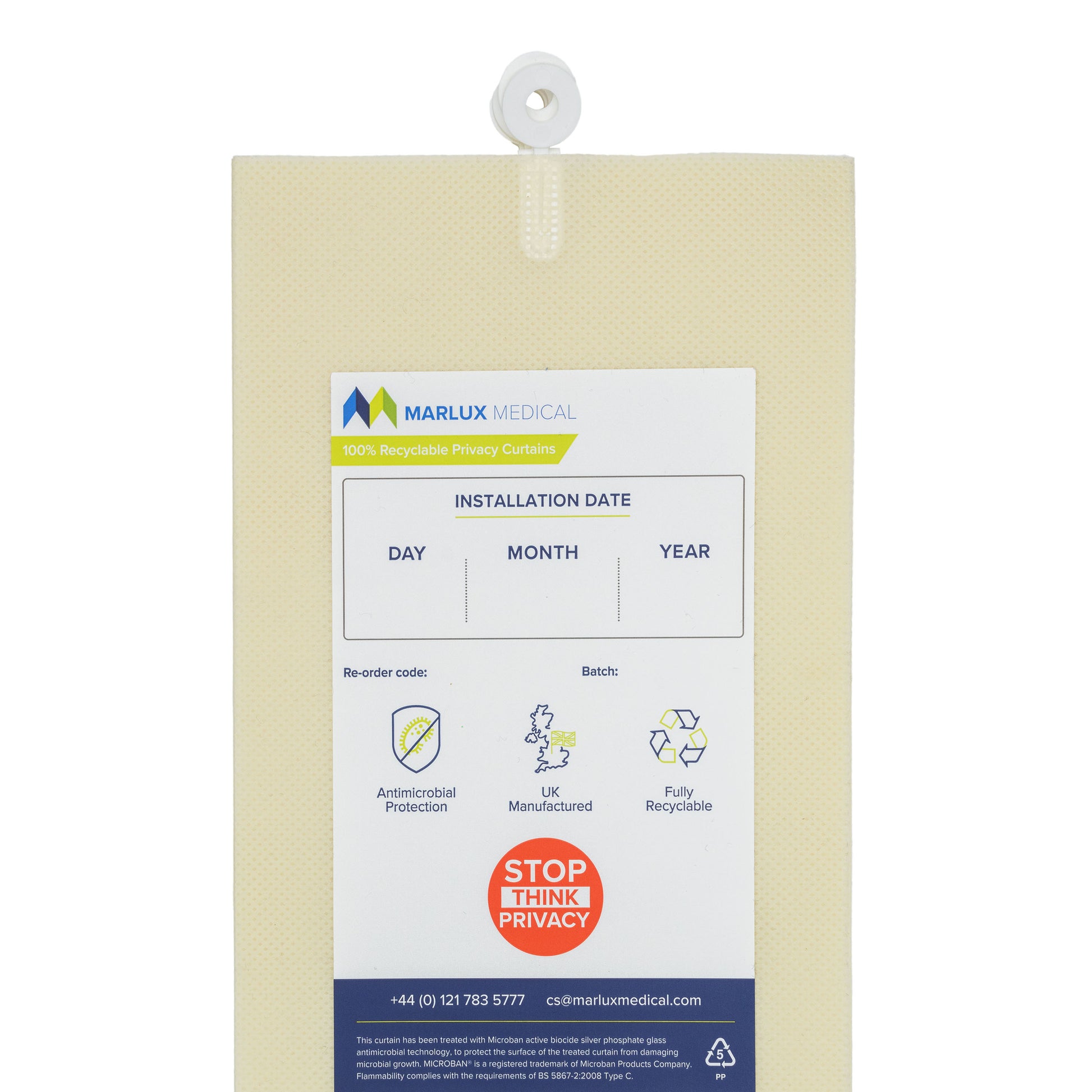 Marlux™ 7.2M x 1.95M Univ Anti-Bac Curtains - Single - 