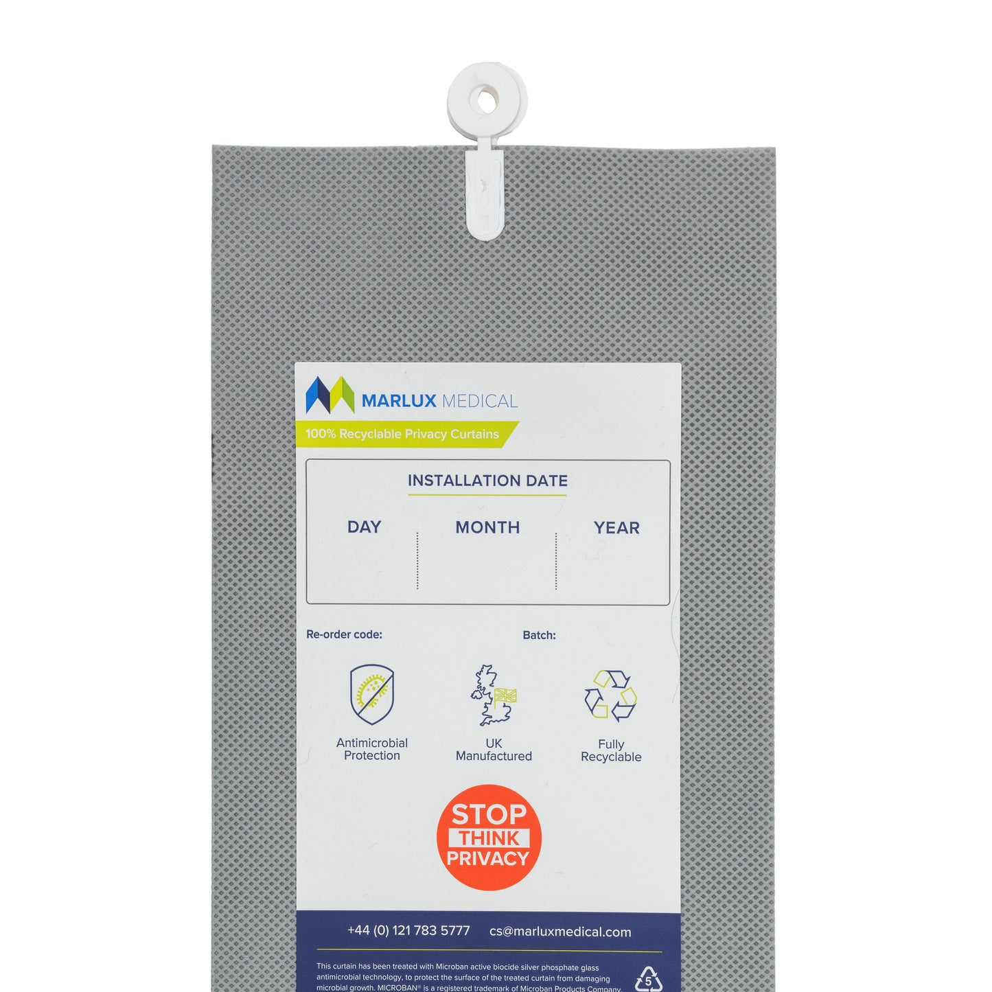 Marlux™ 4.2M x 1.95M Universal Anti-Bac Curtains - Single - 