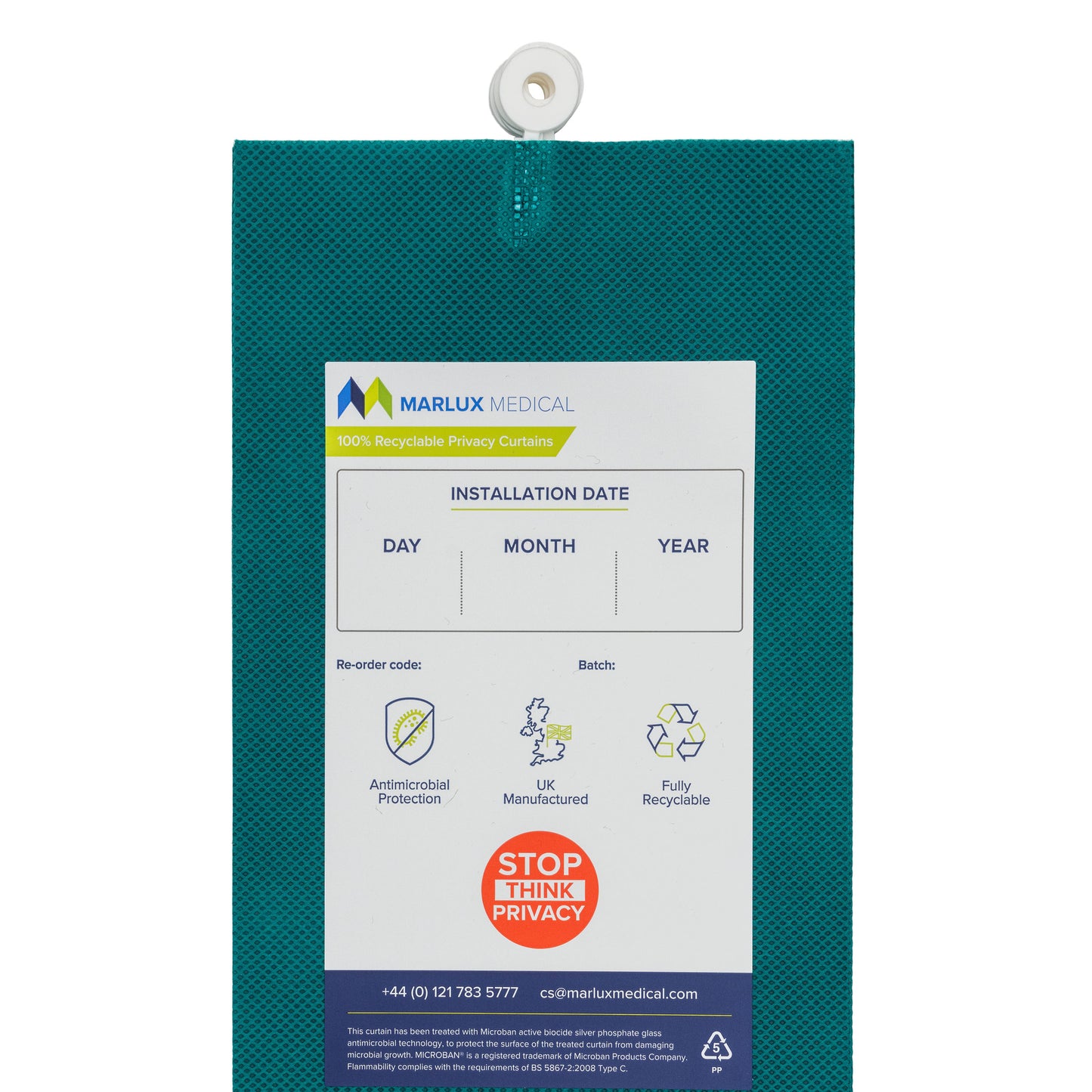 Marlux™ 1.8M x 1.95M Universal Anti-Bac Curtains - Single - 