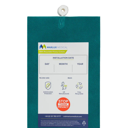 Marlux 4.2m Universal Anit-Bac Curtains 1950 - Forest Green - Case of 12 - 