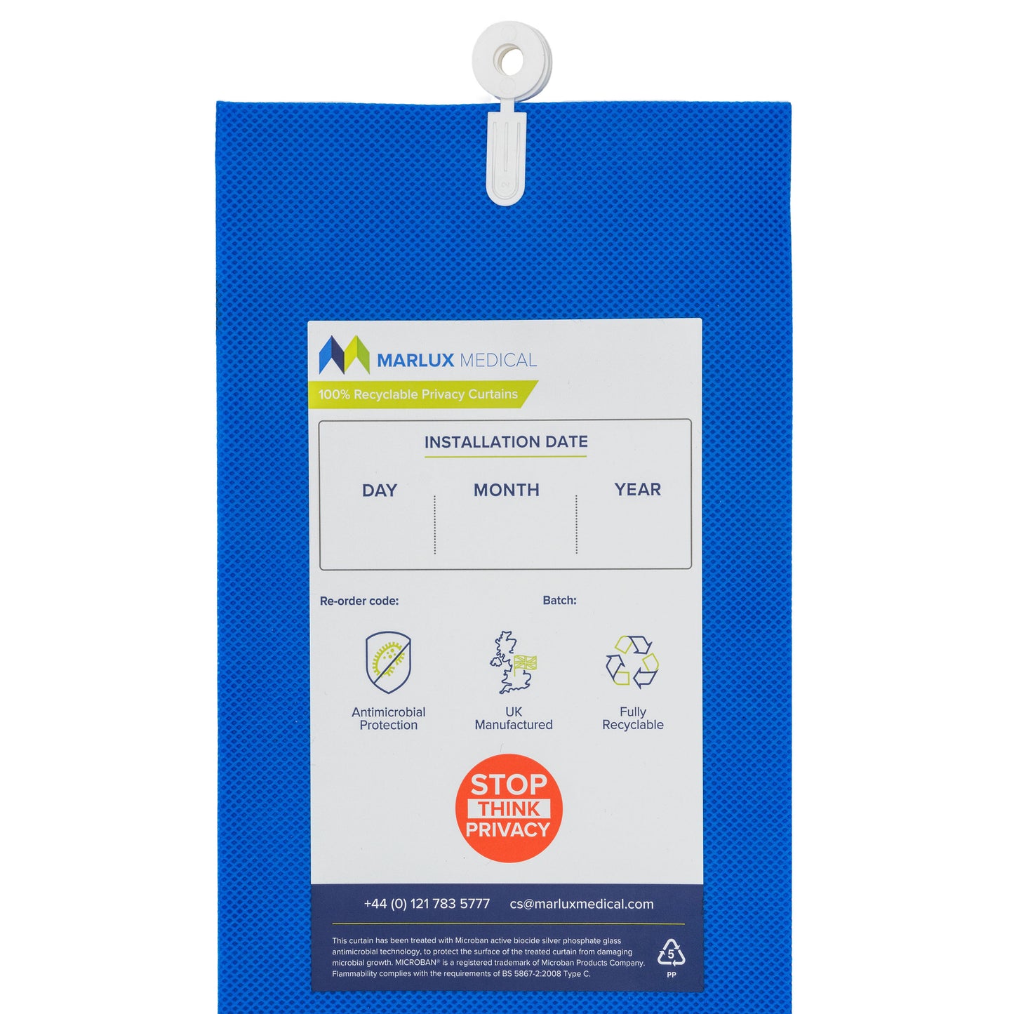 Marlux™ 4.2M x 1.95M Universal Anti-Bac Curtains - Single - 