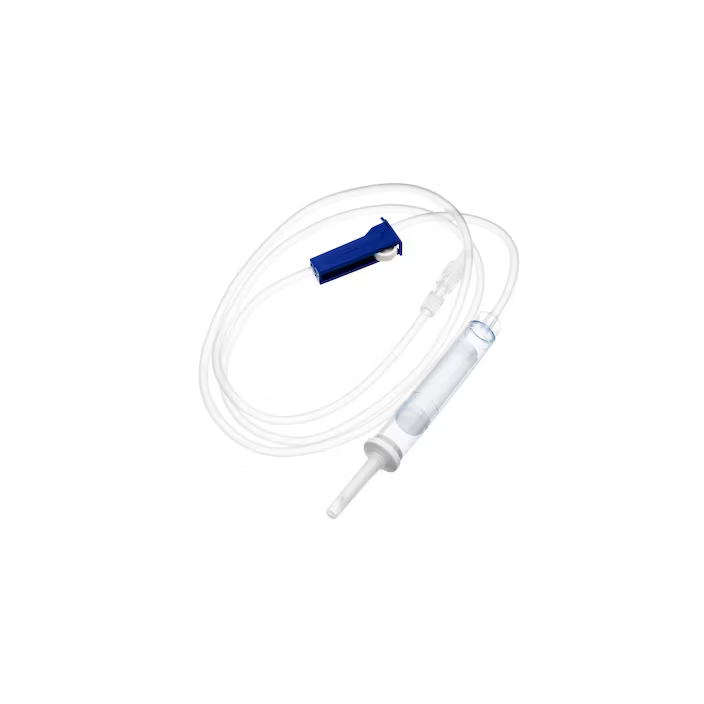 Unvented Blood Set with a Rotating Luer Lock and a Priming Cap - 160cm Box of 50