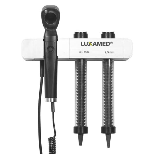 LuxaScope Wall Diagnostic Centre with Otoscope and Ear Funnel Dispenser - 