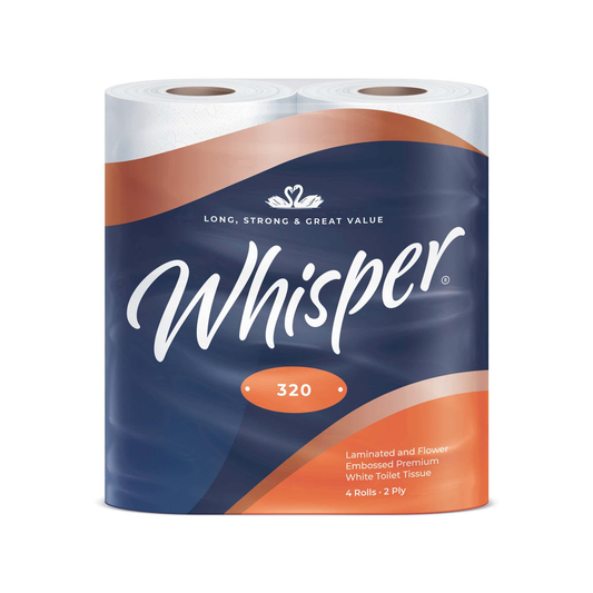 2 Ply Whisper Toilet Roll x36 - 