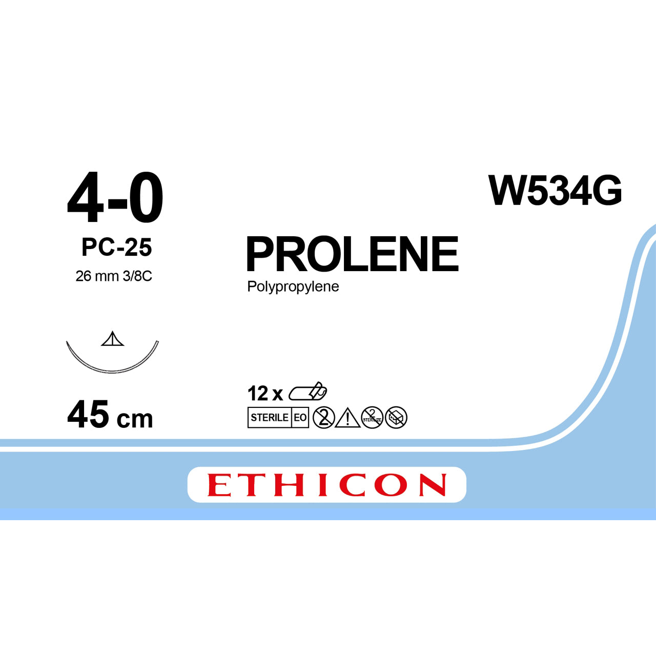 Prolene Undyed 45cm Suture - Box of 12