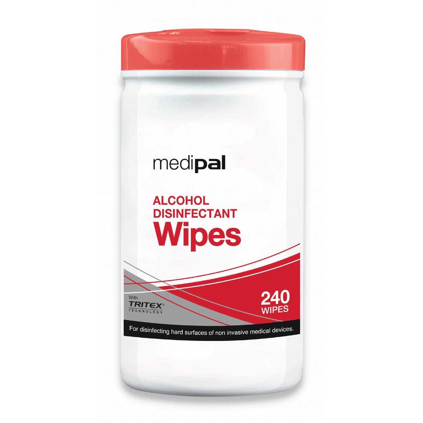 Medipal Alcohol Wipes - Tube of 200 wipes - 195mm x 190mm - 