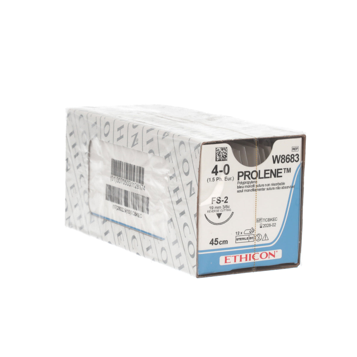 Prolene Purse String Prolene Suture: 19mm 45cm Blue 4-0 x 12 – Medisave UK