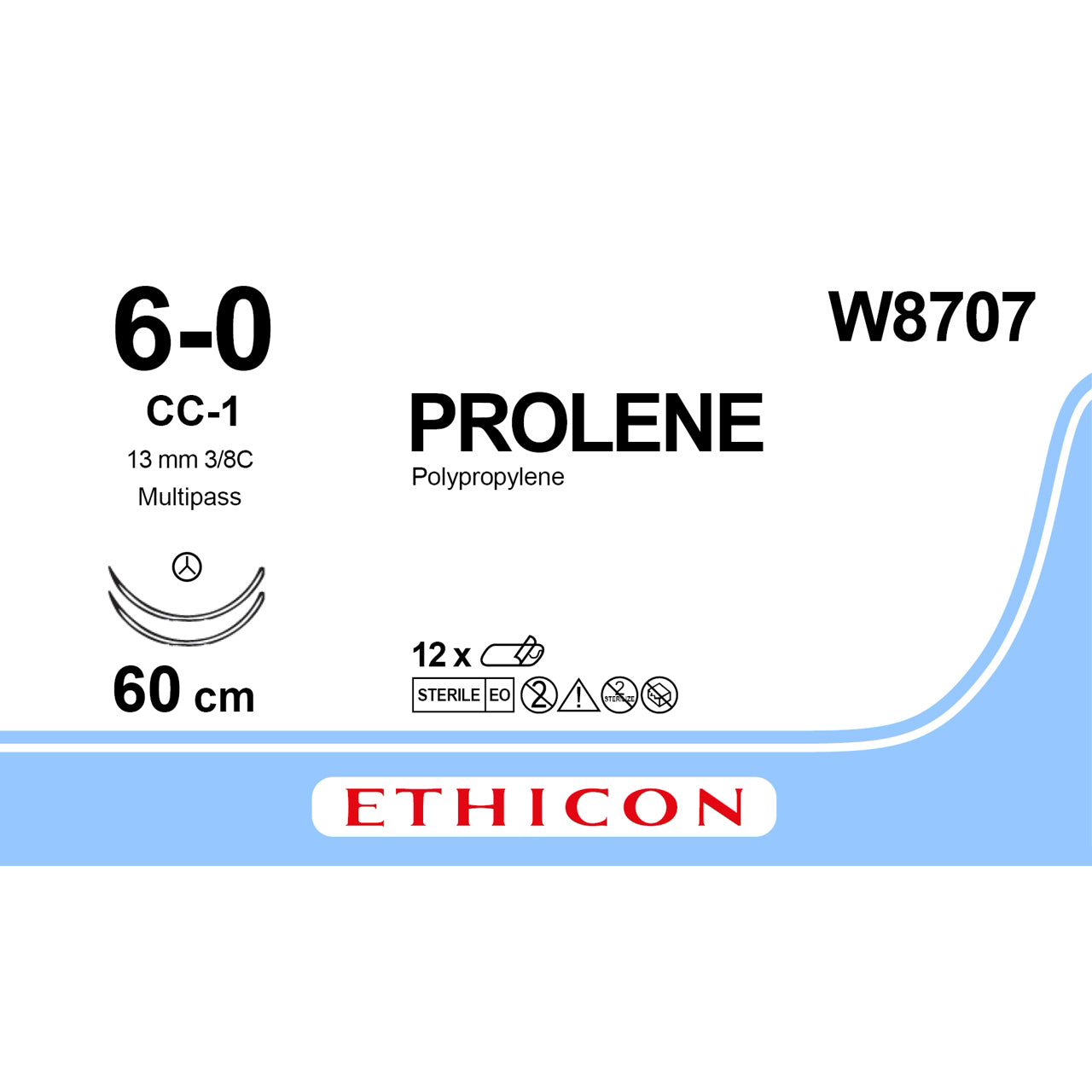 Prolene Blue Suture 6-0 60cm - Box of 12