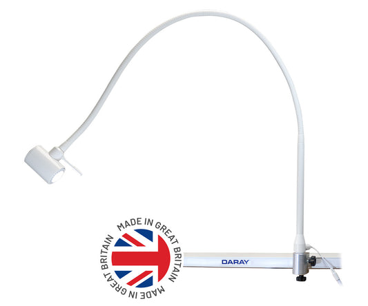 DARAY LED rail clamp examination light with flexible arm