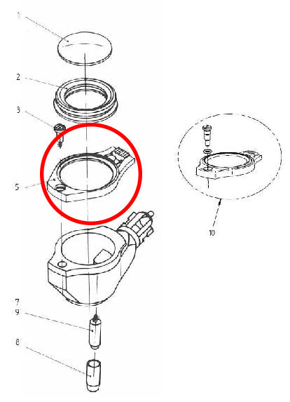 HEINE Lens Mount - for BETA 100 Veterinary Otoscope - 
