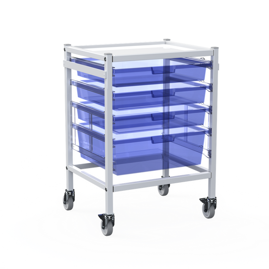 Shuttleworth Wide Low Single Medical Storage Trolley - 