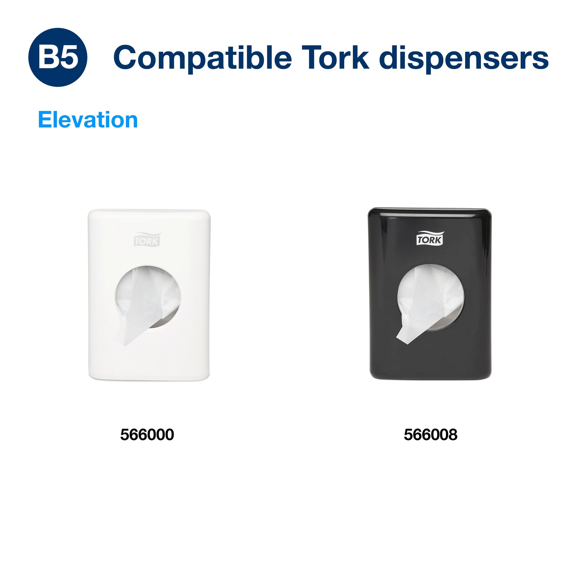 Tork 1.4L Sanitary Towel Bags White, For Sanitary Waste Disposal, 48 x 25 liners, 204041 - 