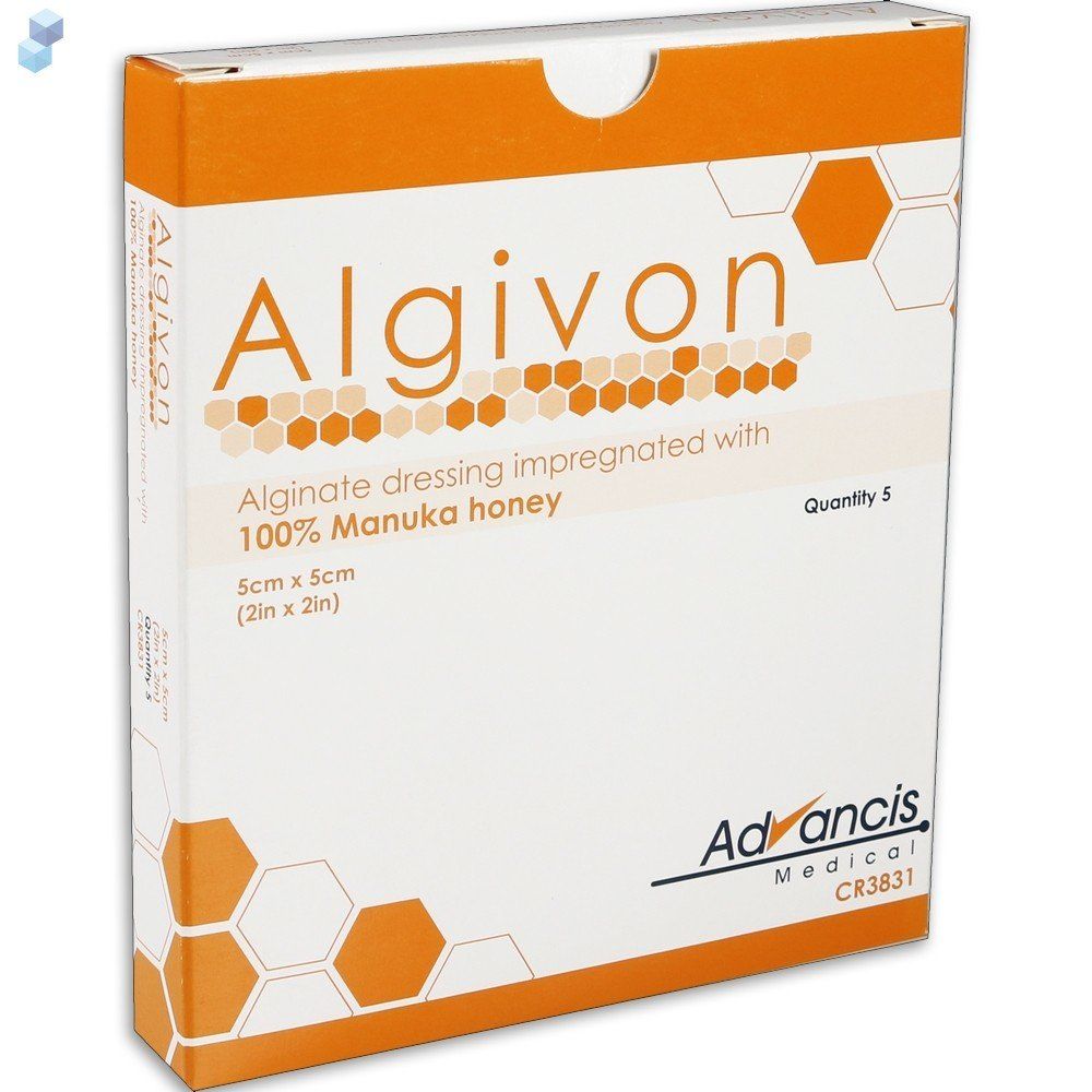 Algivon Alginate with Honey 5cm x 5cm - Pack of 5