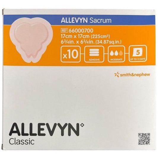Allevyn Adhesive Sacrum Dressing 17cm x 17cm - Pack of 10 - 